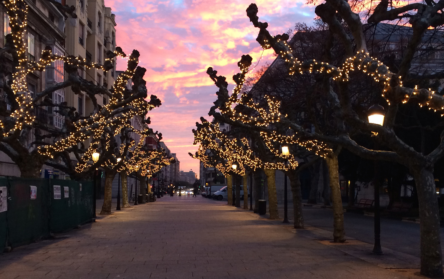 Paseo del Espolón en invierno, Burgos Paseo del Espolón Burgos